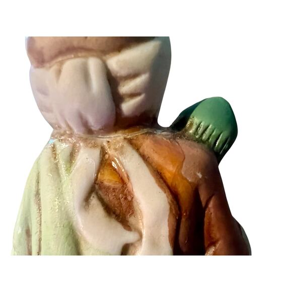 Vintage Ceramic Nativity Set Christmas Avenue-11 pc-Box-Hand Painted-Holy-Wise - Picture 8 of 8